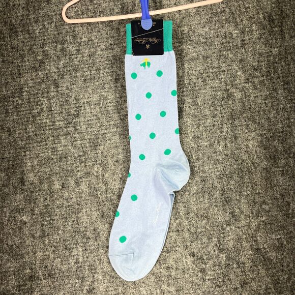 Brooks Brothers Socks Mens One Size Polka Dot Made Italy Dress‎ Casual 7.5-12 - Picture 1 of 6